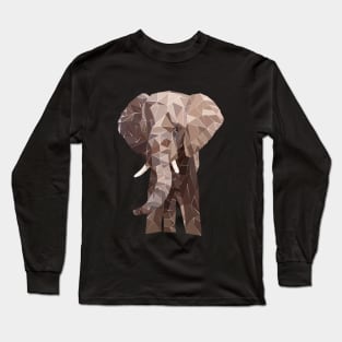 Happy African Elephant in the Bush Long Sleeve T-Shirt